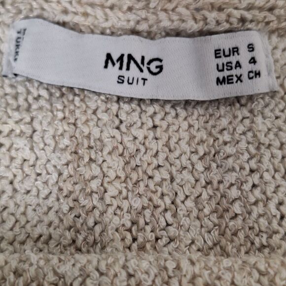 Mango Womens Dropwaist Boatneck Ruffle Sweater Size 4 Small - Picture 7 of 10